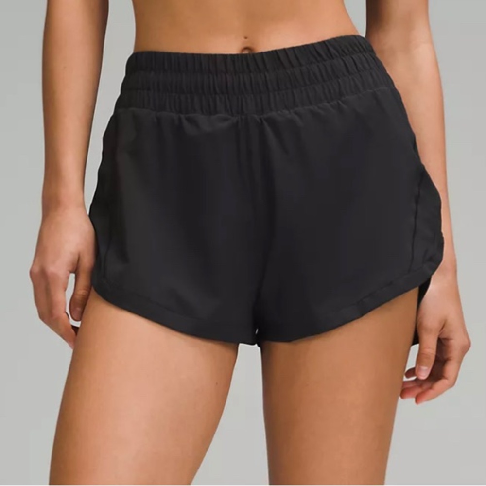 Lululemon black running shorts